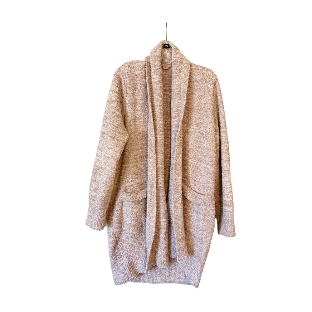 Barefoot Dreams Womens Size Large Blush Pink CozyChic® Open Front Cardigan
